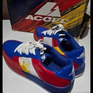 Kids Shoes - Red, Blue, and White